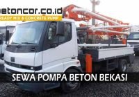 harga sewa pompa beton concrete pump bekasi