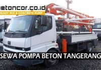 harga sewa pompa beton concrete pump tangerang