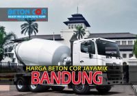 harga beton cor jayamix di bandung