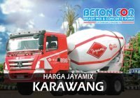 harga beton cor jayamix karawang