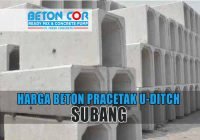 harga beton precast u ditch subang