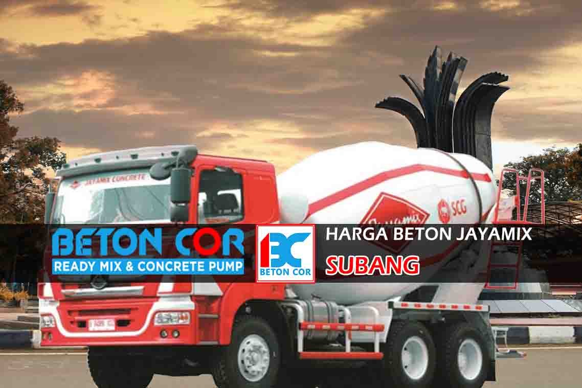 harga beton jayamix subang