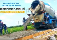 jalan beton dengan ready mix