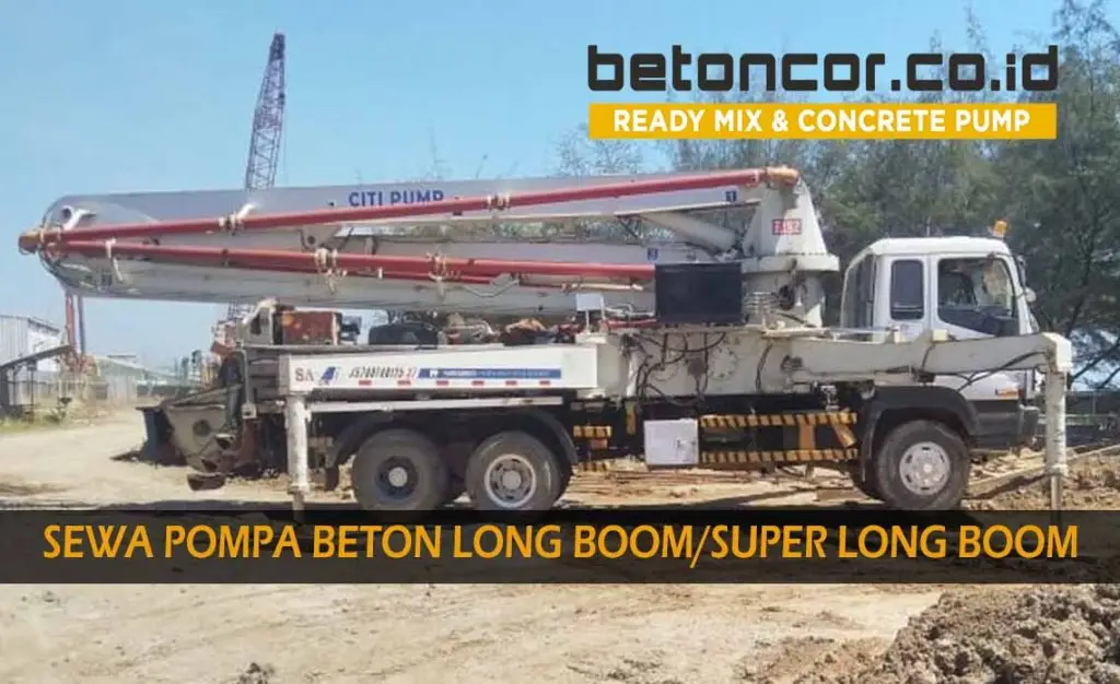 sewa pompa beton long boom