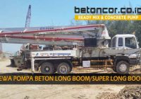 sewa pompa beton long boom