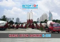 harga beton cor ready mix adhimix k 225