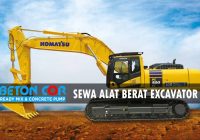 harga sewa excavator murah dan terbaru